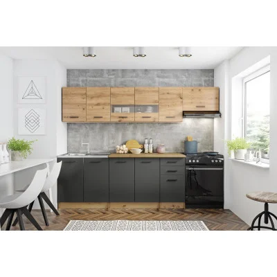 PERLA 260 - KITCHEN - ARTISAN OAK/C.ASH